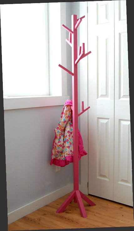 Classy pink clothing stand